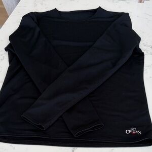 Men’s hot chillys Black Base Layer Crewneck Sweater